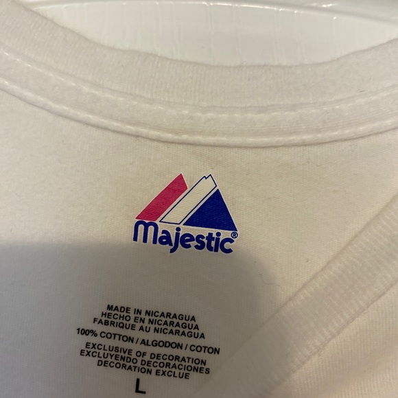 Philadelphia Phillies Take Me Out to the Ballgame Majestic Womens Medium T-Shirt - Picture 2 of 3